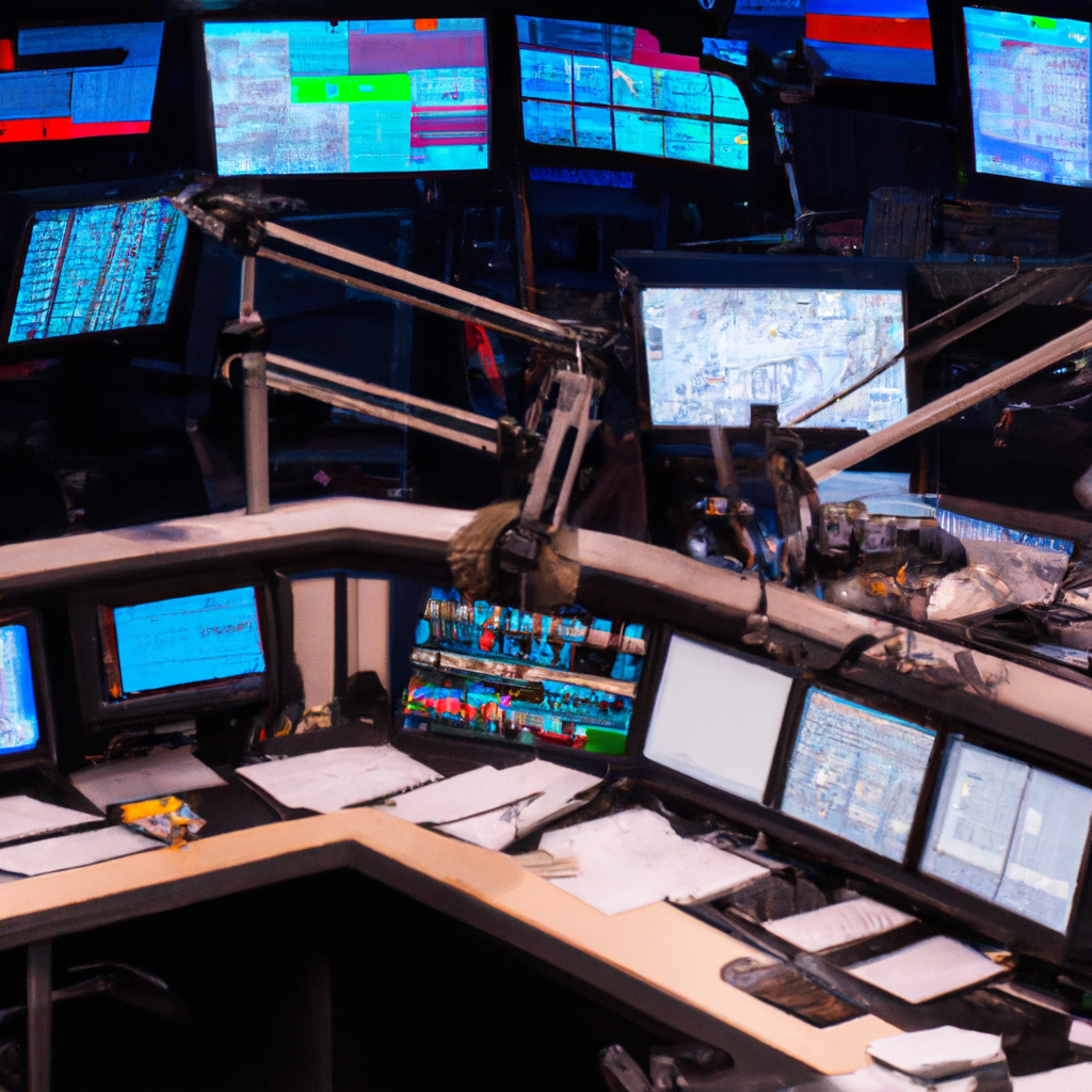 Grid of studio images across Canadian locations with LED panels and control rooms