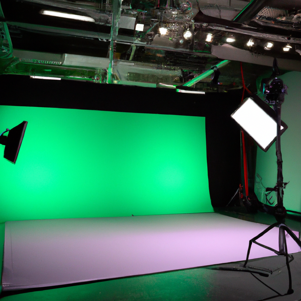 Vancouver chroma key studio with even green screen lighting, quiet HVAC, floating floor and UHD camera setup
